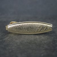 Estate Textured Gold Tone Tie Clip