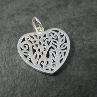 Silver Plated Heart Charm