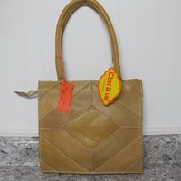 1970s Tan Leather Hand Bag Cest La Vie New Old Stock