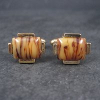 Vintage Faux Agate Cufflinks