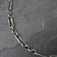 Dainty Sterling Paper Clip Chain Bracelet 7.25 Inches