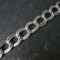 Vintage Sterling Charm Bracelet Chain 7 Inches