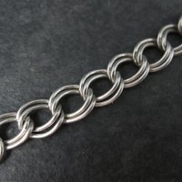 Vintage Sterling Charm Bracelet Chain 7 Inches