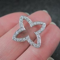 Estate Sterling Four Pointed Star Pendant