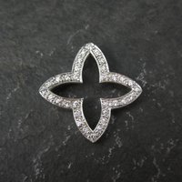 Estate Sterling Four Pointed Star Pendant
