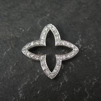 Estate Sterling Four Pointed Star Pendant