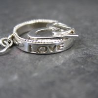 Estate Sterling Love Heart Pendant