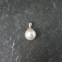 Vintage 10K Pearl Pendant Solitaire