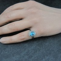 Vintage Turquoise Pinky Ring Size 4 Southwestern Sterling Silver