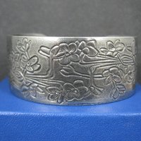 December Birthday Cuff Bracelet Salisbury Pewter 6.5 Inches