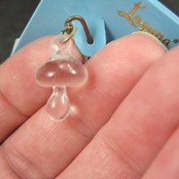 Vintage Glass Mushroom Stick Pin New Old Stock Laguna