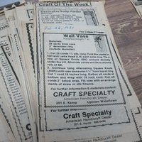 Huge Lot Craft of the Week Patterns 1978-1988
