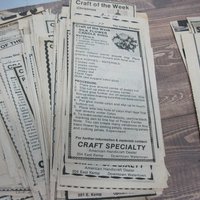 Huge Lot Craft of the Week Patterns 1978-1988