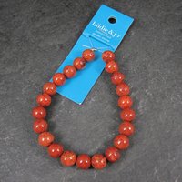 Hildie & Jo 8mm Round Natural Red Jasper Gemstone Bead Strand Discontinued