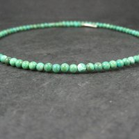 Sterling Silver Green Turquoise Wrap Around Necklace Choker Barse