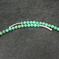 Sterling Silver Green Turquoise Wrap Around Necklace Choker Barse