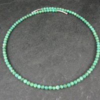 Sterling Silver Green Turquoise Wrap Around Necklace Choker Barse