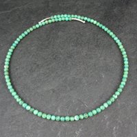 Sterling Silver Green Turquoise Wrap Around Necklace Choker Barse