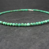 Sterling Silver Green Turquoise Wrap Around Necklace Choker Barse