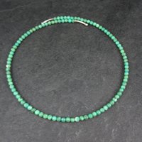 Sterling Silver Green Turquoise Wrap Around Necklace Choker Barse