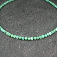 Sterling Silver Green Turquoise Wrap Around Necklace Choker Barse