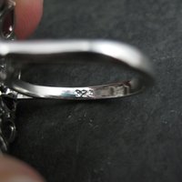 Purple and Pink Starburst Ring Size 6 Sterling Silver Estate Jewelry