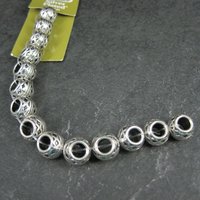 Celtic Spacer Beads 8x10mm Silver Plated Bead Gallery