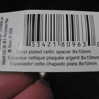 Celtic Spacer Beads 8x10mm Silver Plated Bead Gallery