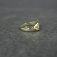 Victorian Baby Ring 10K Yellow Gold Size 1 Antique Ostby and Barton Initial J