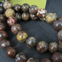 8mm Round Leopard Jasper Beads