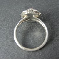Vintage Navajo Coral Ring Sterling Silver Size 10
