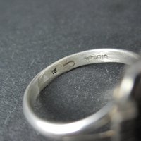 Vintage Navajo Coral Ring Sterling Silver Size 10