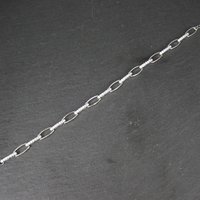 Sterling Silver Cz Link Bracelet 7-8 Inches