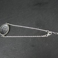 Estate Sterling Silver Filigree Medallion Bracelet