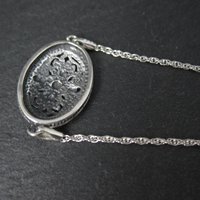 Estate Sterling Silver Filigree Medallion Bracelet