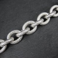 Chunky Sterling Silver Toggle Bracelet 7.5 Inches Vintage Italian Estate Jewelry