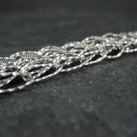 Vintage Sterling Heart Bracelet 7.5 Inches