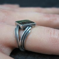 Vintage Sterling Inlay Ring Size 7 Carolyn Pollack Relios
