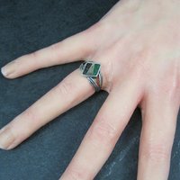 Vintage Sterling Inlay Ring Size 7 Carolyn Pollack Relios