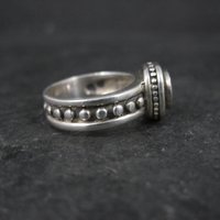 Estate Sterling Amethyst Ring Size 4.5