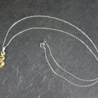 Citrine Heart Pendant Sterling Silver Estate Jewelry