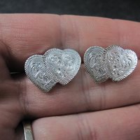 Western Heart Earrings Montana Silversmiths