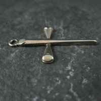 Small Sterling Silver Cross Charm