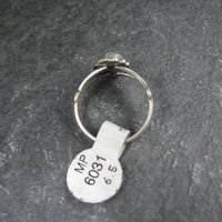 Vintage Southwestern Sterling Mother of Pearl Ring Sizes 6-6.5
