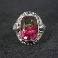 Watermelon Quartz Ring Size 9