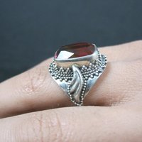 Watermelon Quartz Ring Size 9