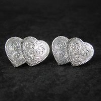 Western Heart Earrings Montana Silversmiths