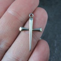 Small Sterling Silver Cross Charm
