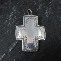 Vintage Sterling Silver Cross Pendant