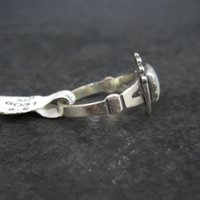 Vintage Southwestern Sterling Mother of Pearl Ring Sizes 6-6.5